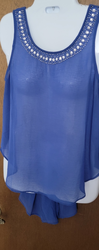 Love stich sheer blouse